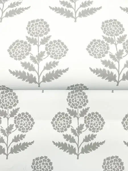 Souci Grey by Antonina Vella Marigolds Wallpaper – York Designer Series VP1435