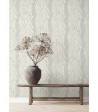 Timira Grey by Ronald Redding Botanical Wallpaper- York Designer Series ZA8061