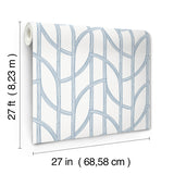 Salvo Navy by A-Street Prints Curved Contours Wallpaper – A-Street Prints 4172-82010