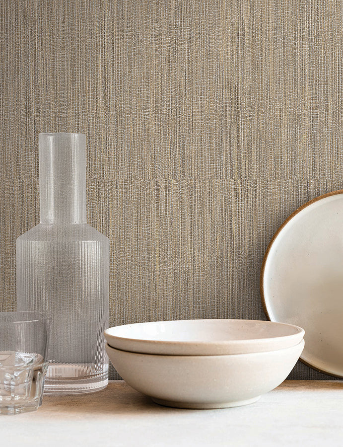 Washed Ramie Oyster by York Wallcoverings Faux Grasscloth Wallpaper – York Wallcoverings SI25851