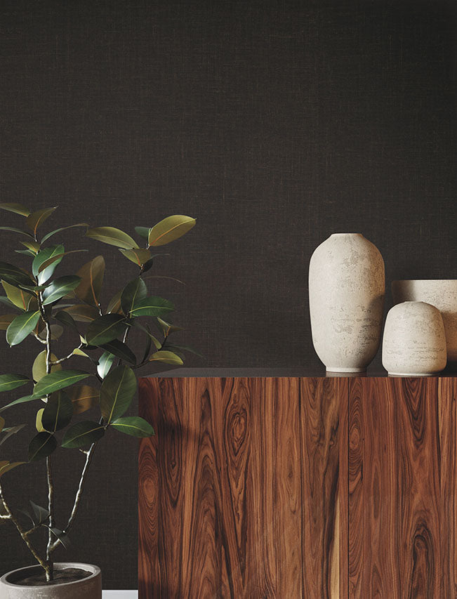 Jute Weave Brown by Ronald Redding Grasscloth Wallpaper – York Designer Series GRL88387