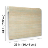 Horizontal Jute Seaglass by Ronald Redding Grasscloth Wallpaper – York Designer Series YGL7070