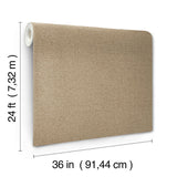 Check Paperweave Brindle by Ronald Redding Grasscloth Wallpaper – York Designer Series YGL7090