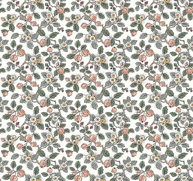 Framboise Blush Berry Vines Wallpaper – VP1414