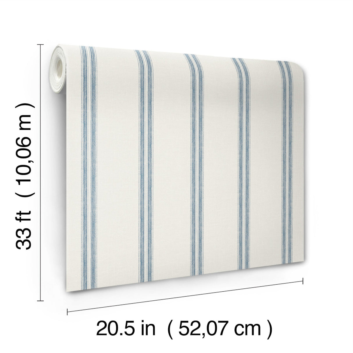 Johnny Blue by Chesapeake Stripes Wallpaper – Brewster Home Fashions 4169-13075