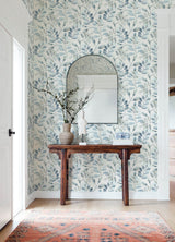 Pinnate Blue by Chesapeake Leaves Wallpaper – Brewster Home Fashions 4169-13908