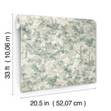 Thicket Teal by Chesapeake Forest Wallpaper – Brewster Home Fashions 4169-83111
