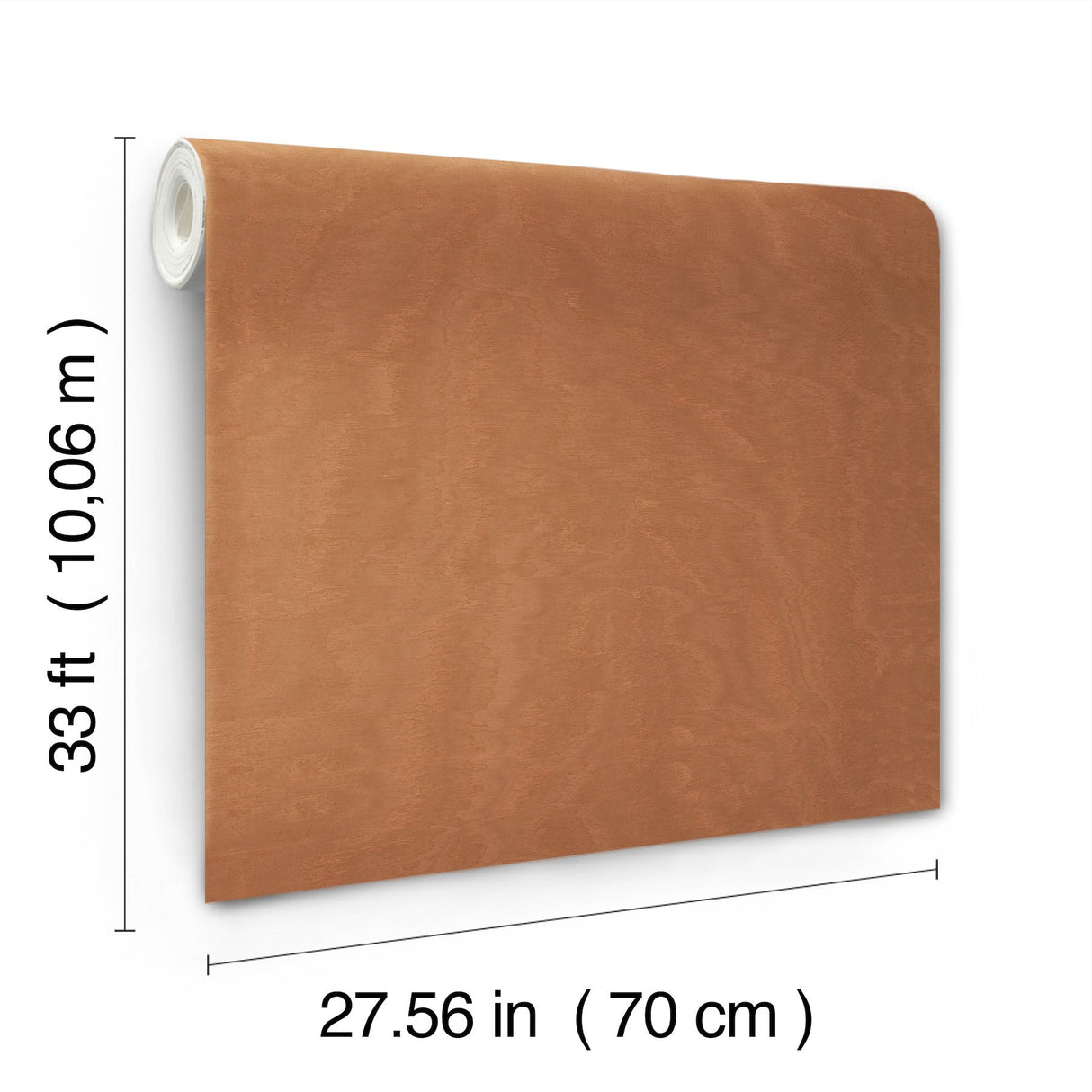 Shimmering Moire Copper by Antonina Vella Textured Wallpaper – York Designer Series MA34926