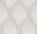 Starfall Dove Metallic Ikat Wallpaper by Antonina Vella – MA35801