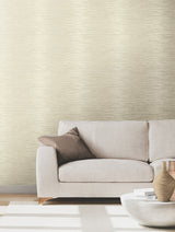 Operetta Cream by Ronald Redding Metallic Columns Wallpaper – York Designer Series VR1501