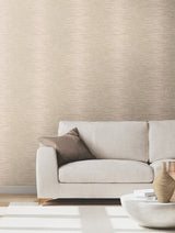 Operetta Blush by Ronald Redding Metallic Columns Wallpaper- York Designer Series VR1502