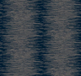 Operetta Navy Metallic Columns Wallpaper by Ronald Redding