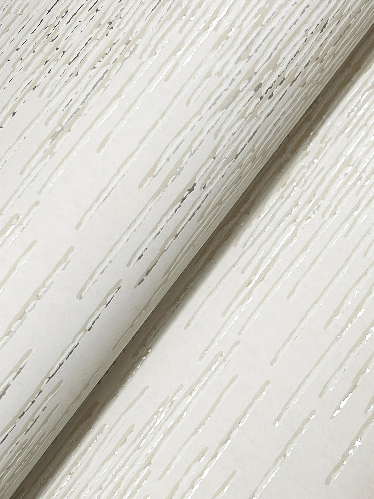 Operetta Ivory by Ronald Redding Metallic Columns Wallpaper- York Designer Series VR1504