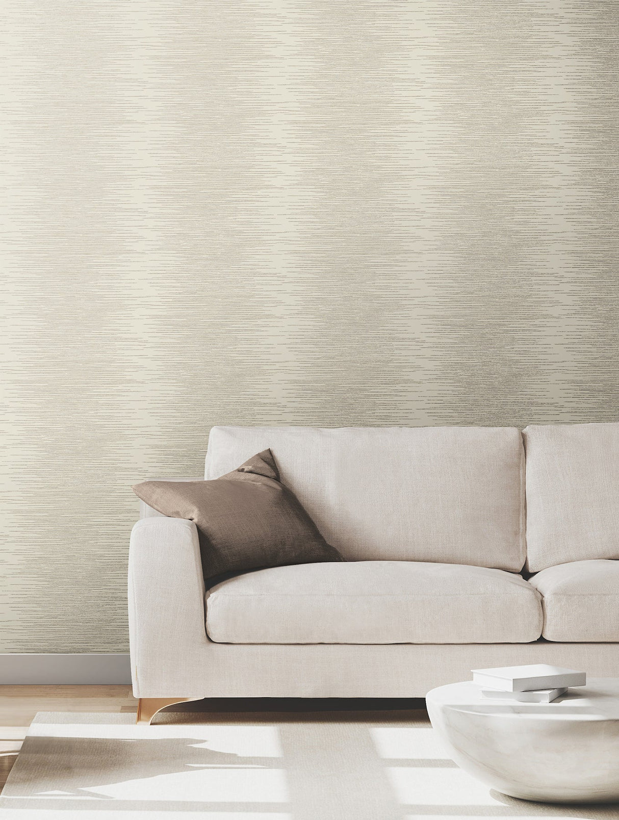 Operetta Ivory by Ronald Redding Metallic Columns Wallpaper- York Designer Series VR1504