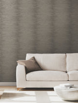 Operetta Stone by Ronald Redding Metallic Columns Wallpaper- York Designer Series VR1505