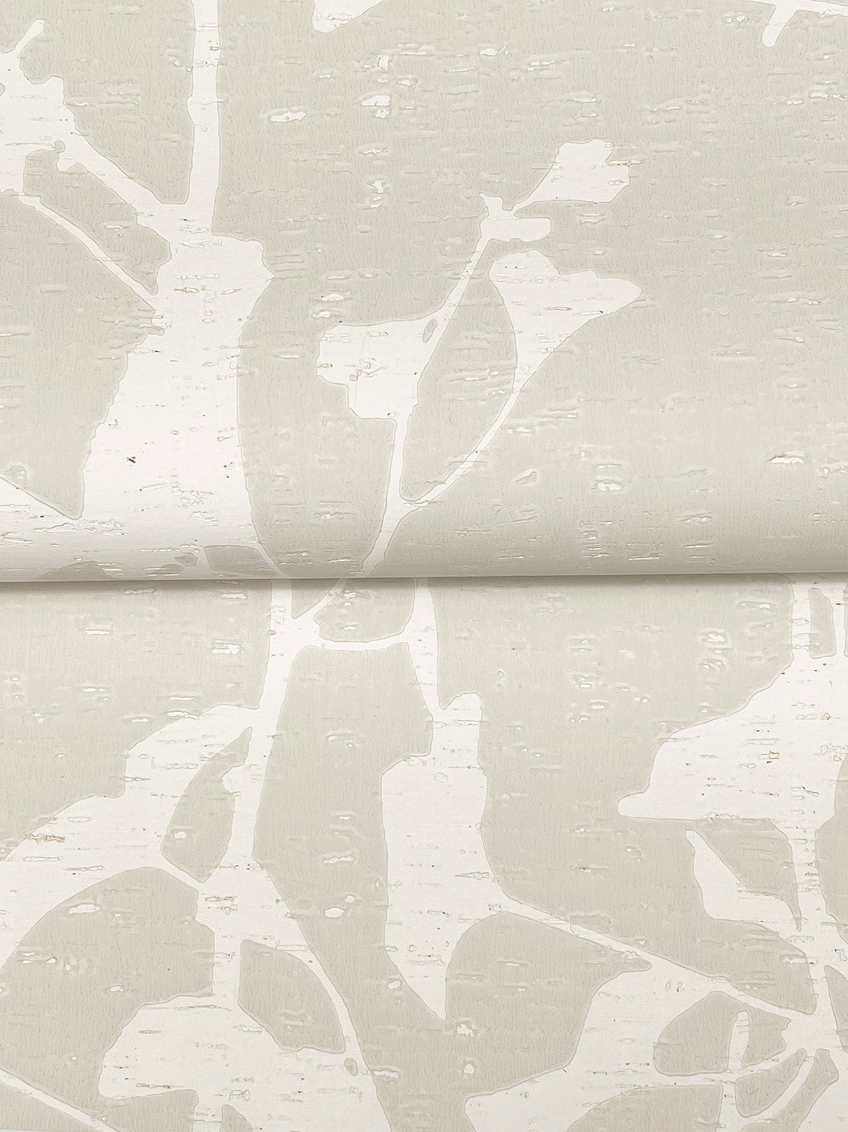 Ginkgo Silhouette Taupe by Ronald Redding Cork Wallpaper – York Designer Series VR1507