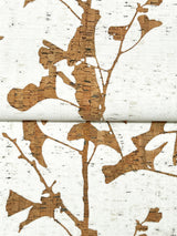 Ginkgo Silhouette Light Brown by Ronald Redding Cork Wallpaper – York Designer Series VR1509