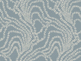 String of Pearls Denim Vine Wallpaper by Ronald Redding – York Designer Series VR1516