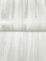 Tribeca White by Ronald Redding Texture Stripe Wallpaper – York Designer Series VR1522