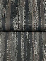 Tribeca Charcoal by Ronald Redding Texture Stripe Wallpaper- York Designer Series VR1523