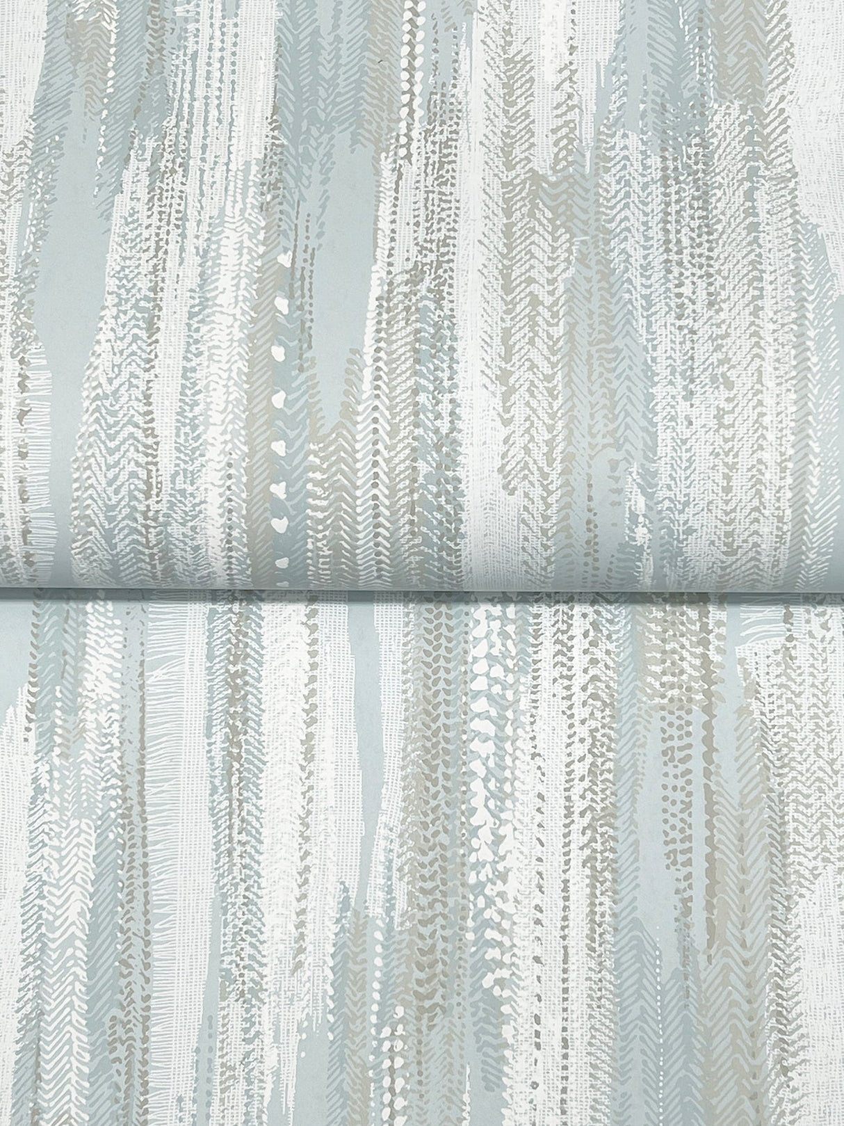 Tribeca Light Blue by Ronald Redding Texture Stripe Wallpaper- York Designer Series VR1524