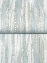 Tribeca Light Blue by Ronald Redding Texture Stripe Wallpaper- York Designer Series VR1524