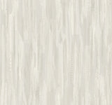 Tribeca Dove Texture Stripe Wallpaper by Ronald Redding in soft grey with pearlescent accents