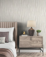Tribeca Dove by Ronald Redding Texture Stripe Wallpaper- York Designer Series VR1525