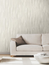 Tribeca Dove by Ronald Redding Texture Stripe Wallpaper- York Designer Series VR1525