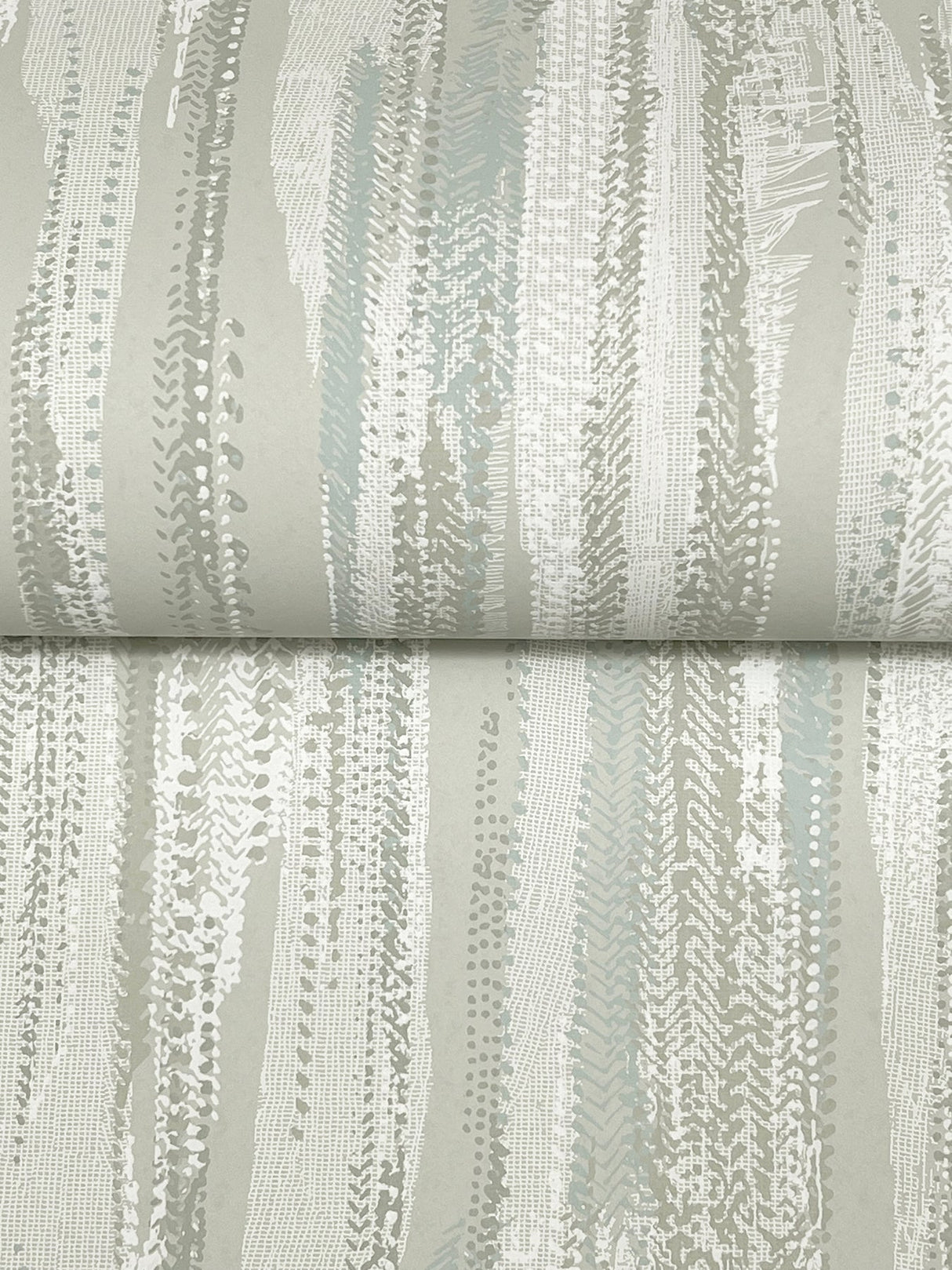 Tribeca Aqua by Ronald Redding Texture Stripe Wallpaper- York Designer Series VR1526