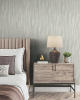 Tribeca Aqua by Ronald Redding Texture Stripe Wallpaper- York Designer Series VR1526