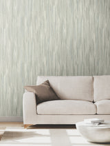 Tribeca Aqua by Ronald Redding Texture Stripe Wallpaper- York Designer Series VR1526