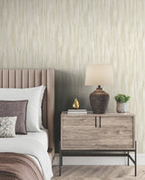 Tribeca Gold by Ronald Redding Texture Stripe Wallpaper- York Designer Series VR1527