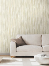 Tribeca Gold by Ronald Redding Texture Stripe Wallpaper- York Designer Series VR1527