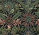 Enchanted Garden Green Tropical Wallpaper by Ronald Redding