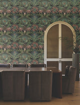 Enchanted Garden Green by Ronald Redding Tropical Wallpaper – York Designer Series VR1530