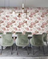 Cotswolds Poppies Red by Ronald Redding Floral Wallpaper – York Designer Series VR1536