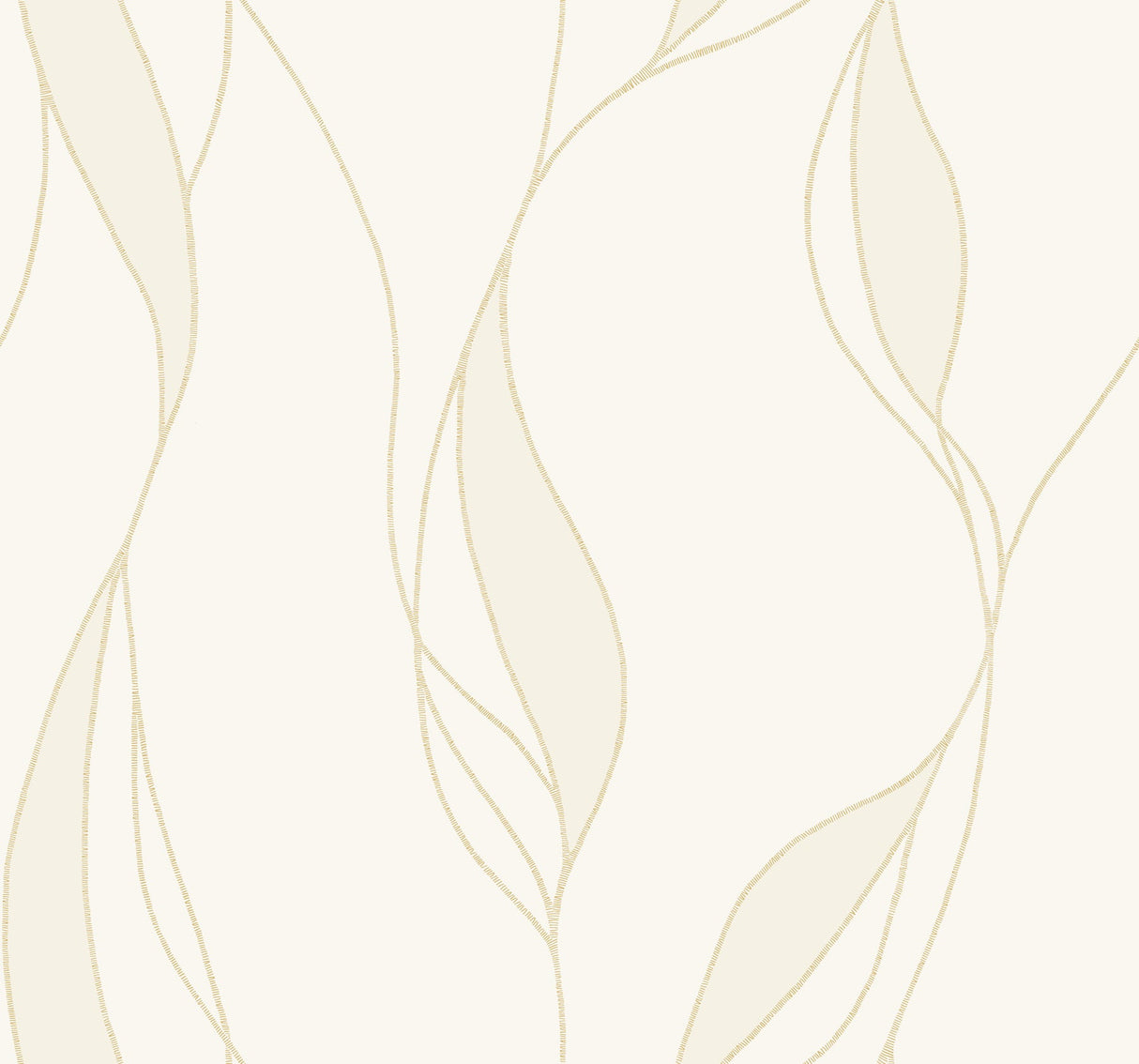 Society Hill White Abstract Leaf Wallpaper – VR1546