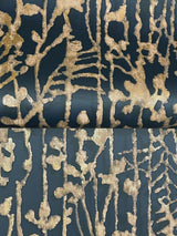 Filigree Navy by Ronald Redding Abstract Wallpaper- York Designer Series VR1561
