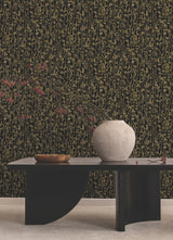 Filigree Black by Ronald Redding Abstract Wallpaper – York Designer Series VR1562