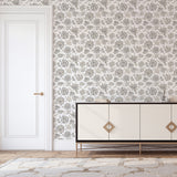 Prudie Denim by Arthouse Jacobean Trail Wallpaper – Brewster Home Fashions AH924707