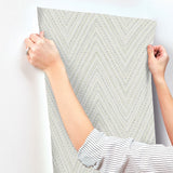 Lainey Green by A-Street Prints Stitched Chevron Wallpaper – A-Street Prints 4147-27370