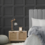 Distinctive Dark Grey by Fine Decor Square Panel Wallpaper – Brewster Home Fashions FD43466