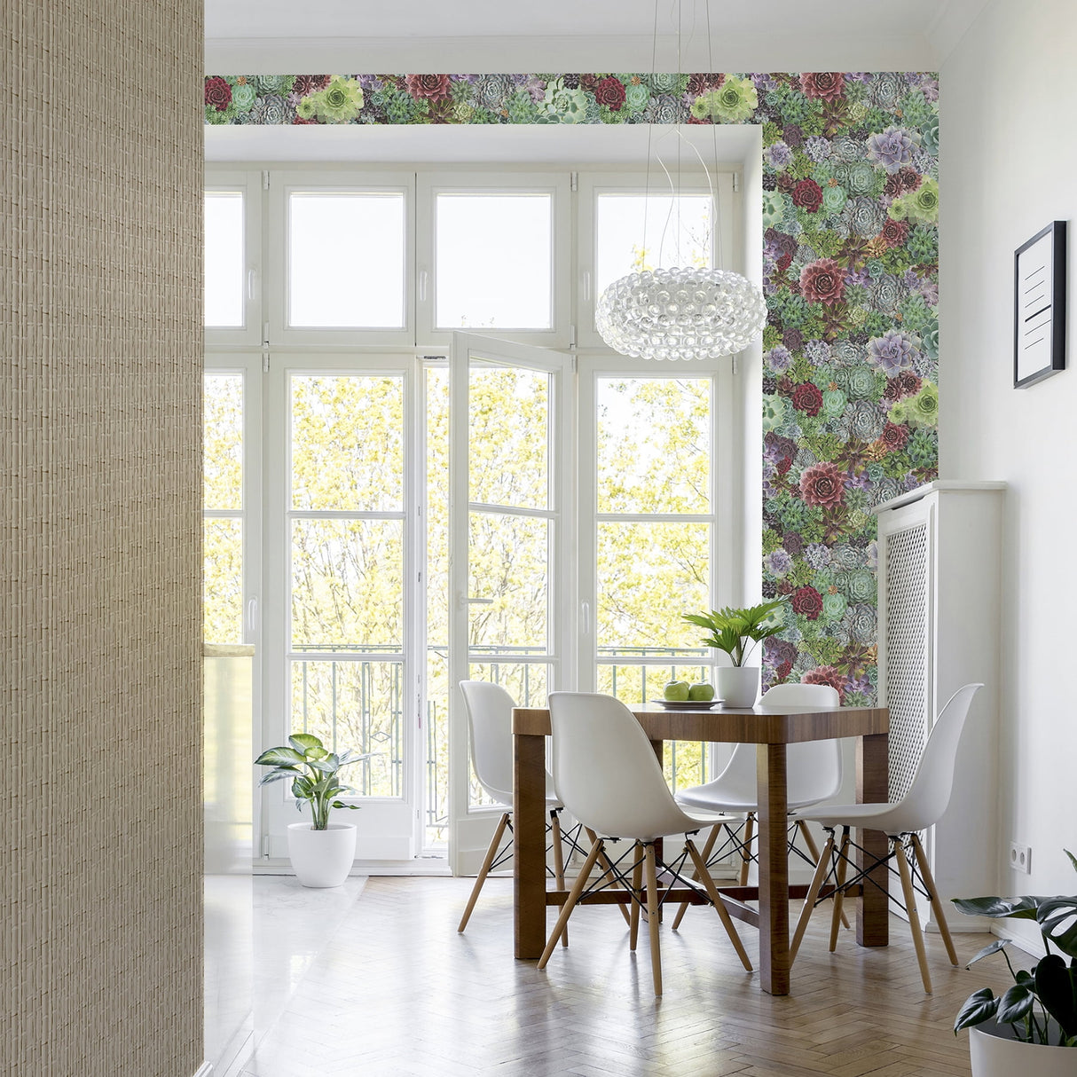 Rhea Multicolor by Arthouse Succulents Wallpaper – Brewster Home Fashions AH259402