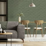 Alpin Sage by Fine Decor Painted Brick Wallpaper- Brewster Home Fashions FD43603