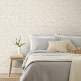 Rabanne Neutral by Fine Decor Ditsy Leaves Botanical Wallpaper – Brewster Home Fashions FD43824