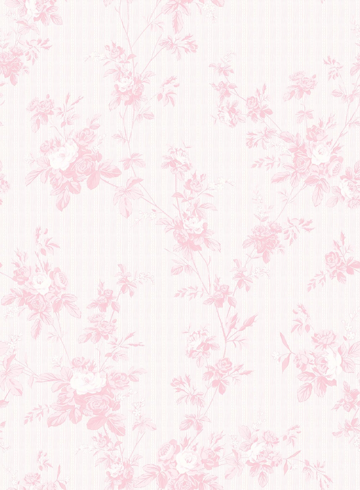 Floral Toile Blush Peel & Stick Mural