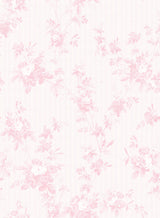 Floral Toile Blush Peel & Stick Mural