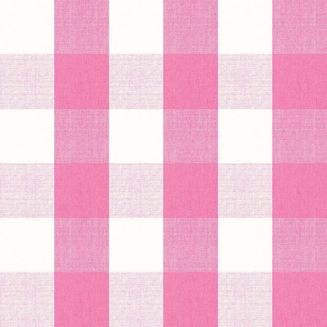 Buffalo Check Bright Pink Peel & Stick Mural