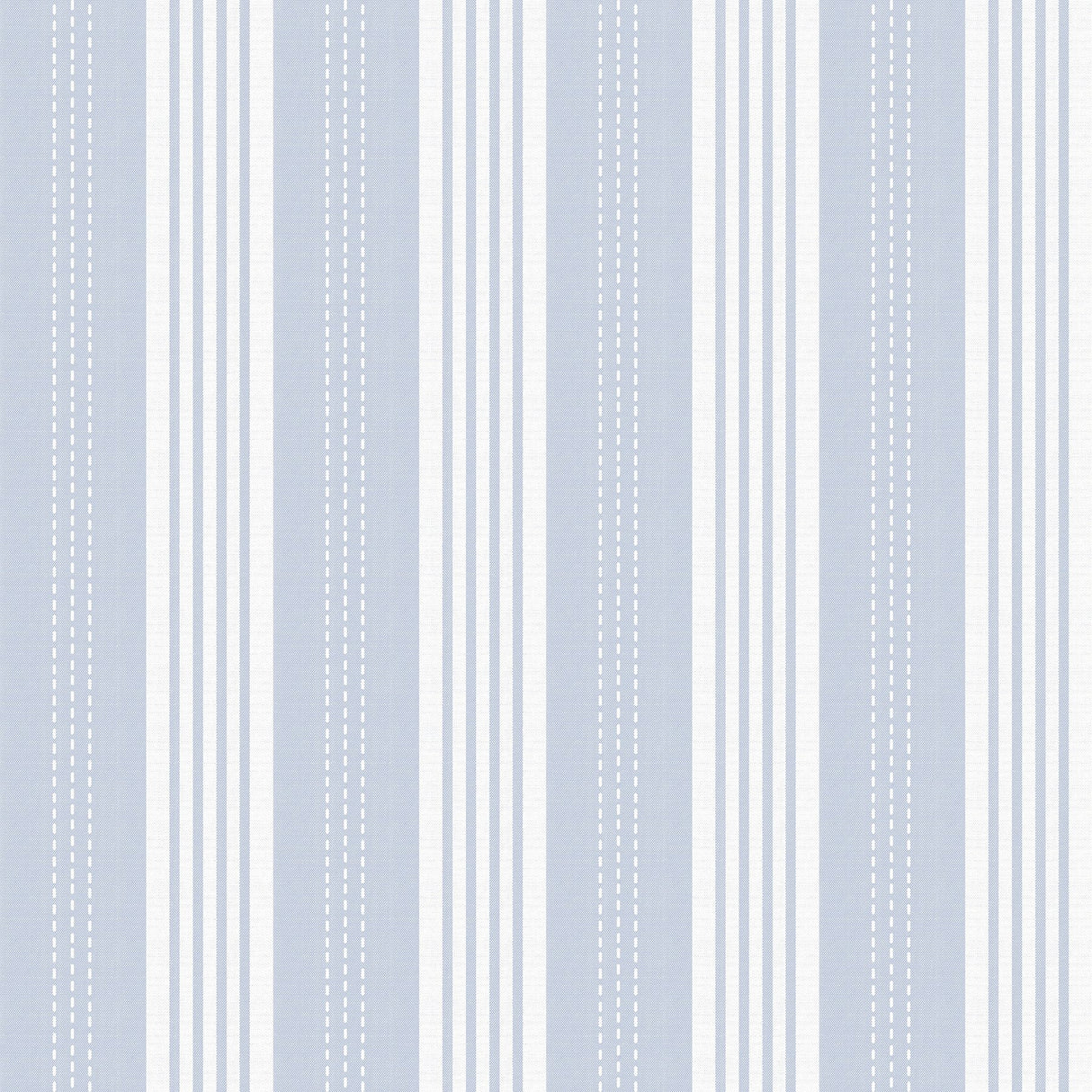 Cottage Stripe Chambray Peel & Stick Mural